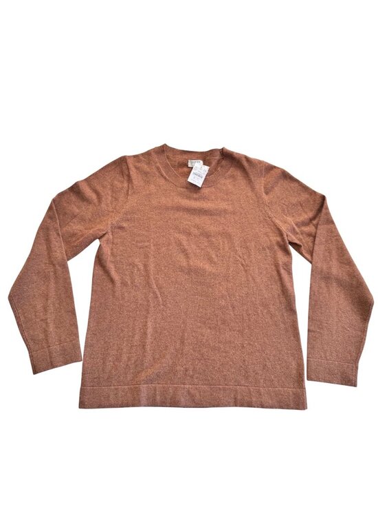 J.Crew Sweaters - J. Crew Womens Teddie Sweater Rust Brown Wool Blend L Crewneck Soft Knit New